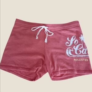 Y2K Hollister Women’s Medium "So Cal" Pink Lounge Fleece Shorts